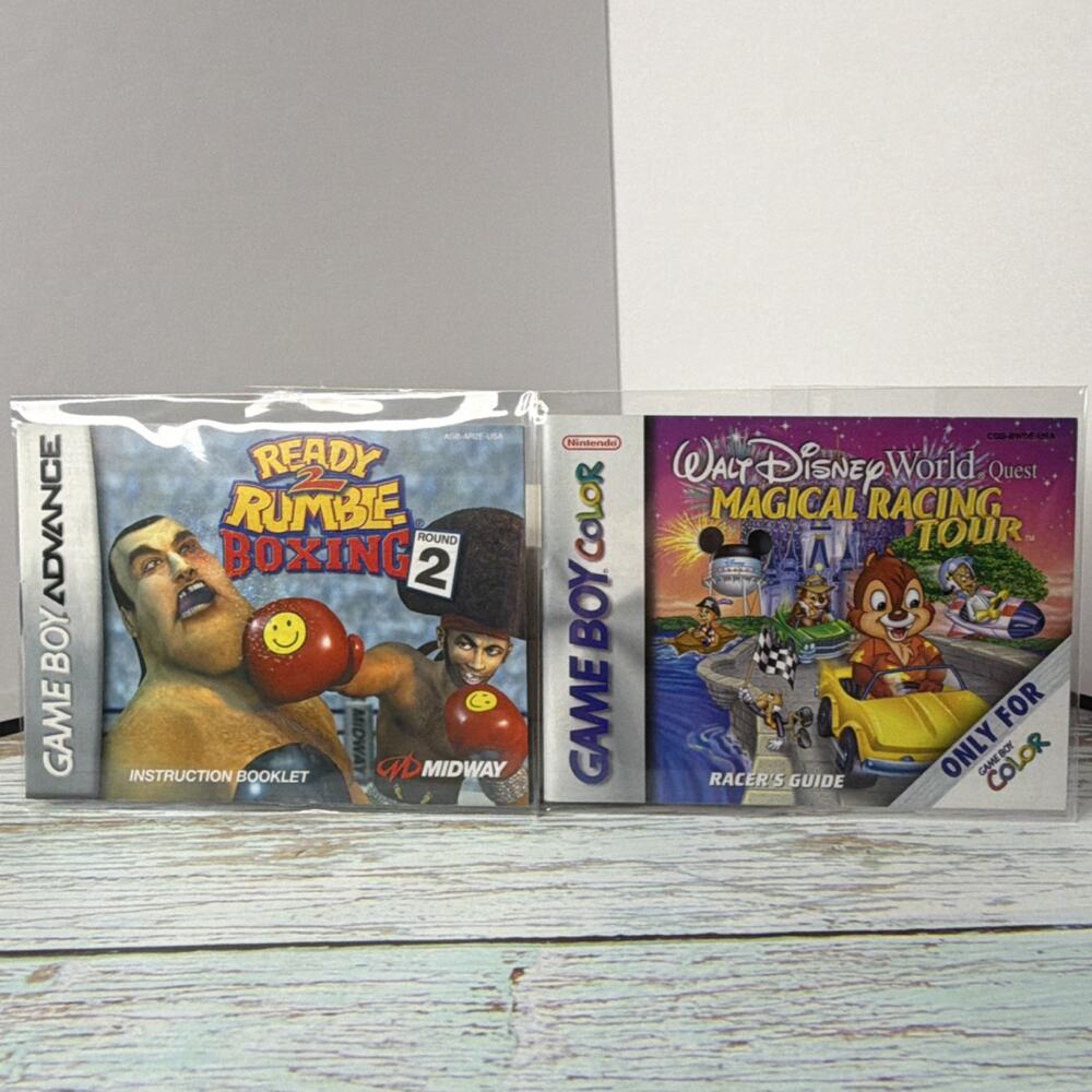 Ready 2 Rumble Boxing: Round 2 Disney Magical Racing - Nintendo GBA Gameboy Adv